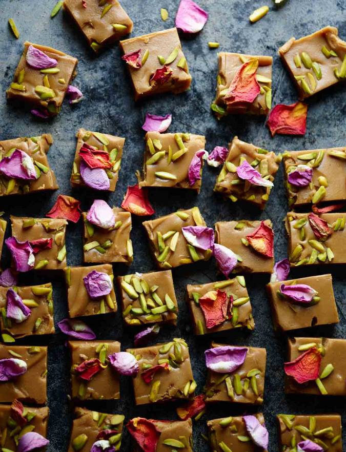Recipe: Cardamom and rose fudge