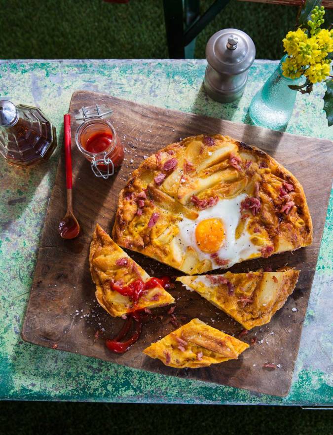 Recipe: Ham, egg and chip tortilla