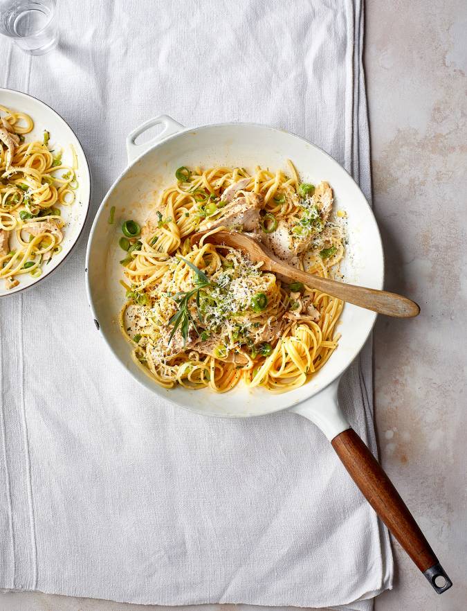 Recipe: Chicken and leek carbonara