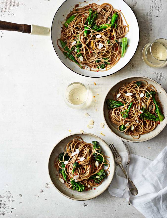 Recipe: Broccoli, orange and almond spaghetti