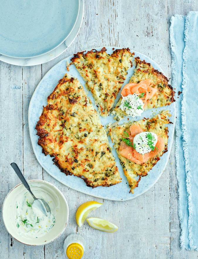 Recipe: Giant potato rosti with smoked salmon