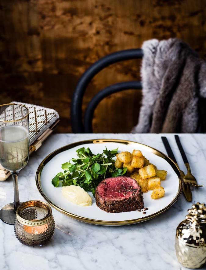 Recipe: Peppered beef fillet with truffle mayo