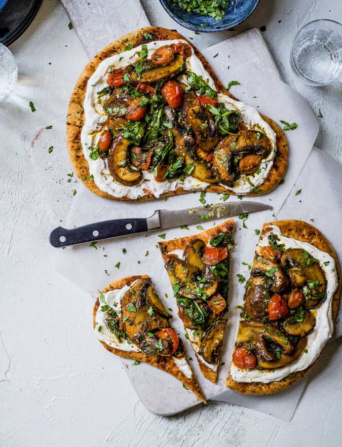 Recipe: Curried mushroom flatbreads