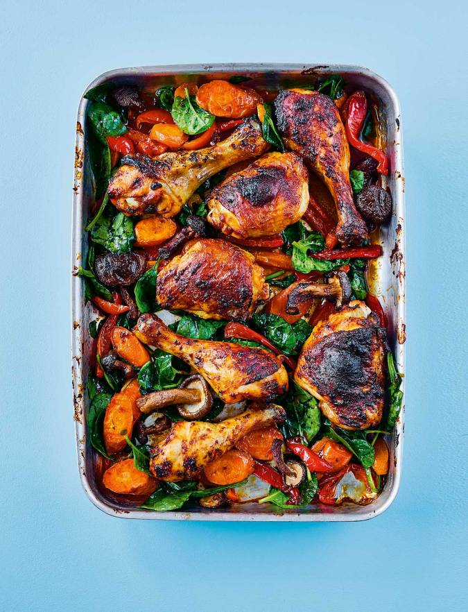 Recipe: Rukmini Iyer's Korean-style barbecue chicken traybake