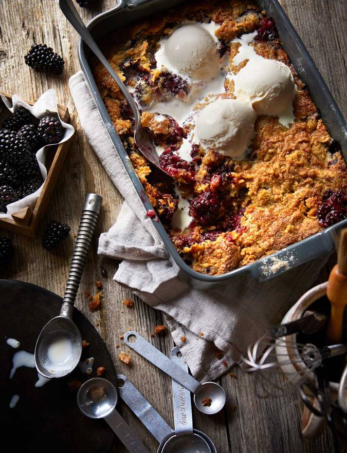 Recipe: Blackberry & elderflower dump cake