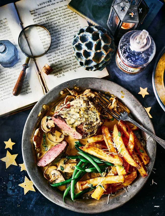 Recipe: Venison steak Diane with truffle fries