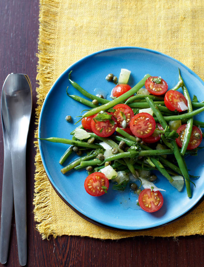 Recipe: Warm lemon, tomato and bean salad