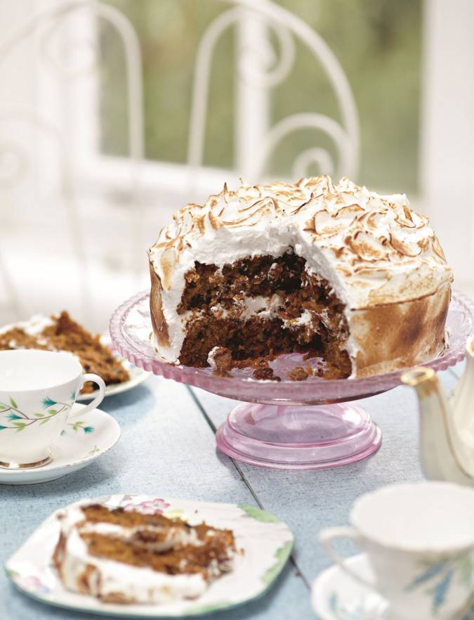 Recipe: Skinny carrot meringue cake