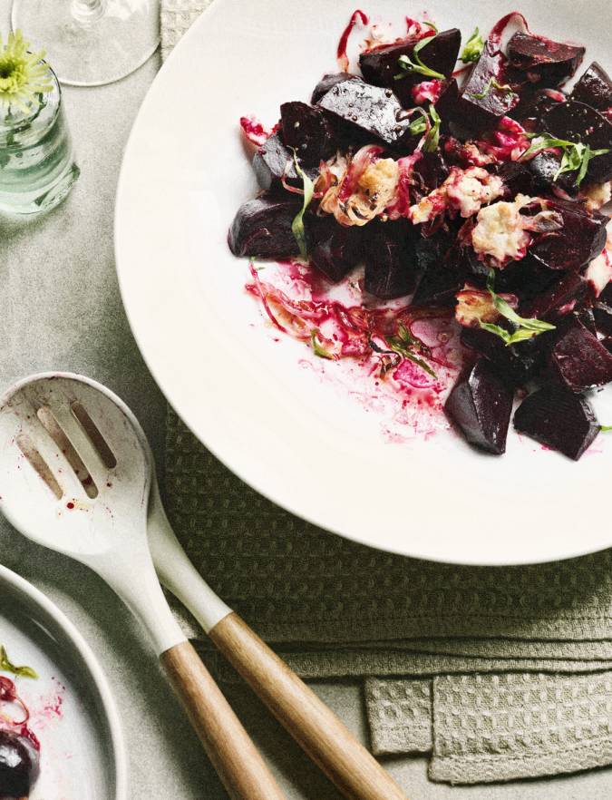 Recipe: Warm beetroot with goats' cheese and tarragon