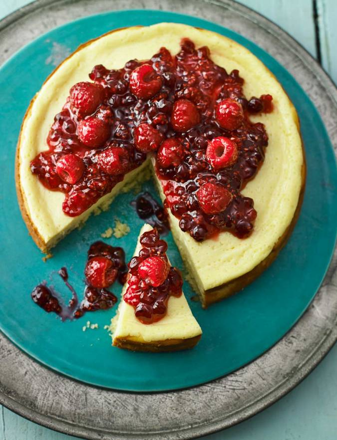 Recipe: Rose-scented berry cheesecake