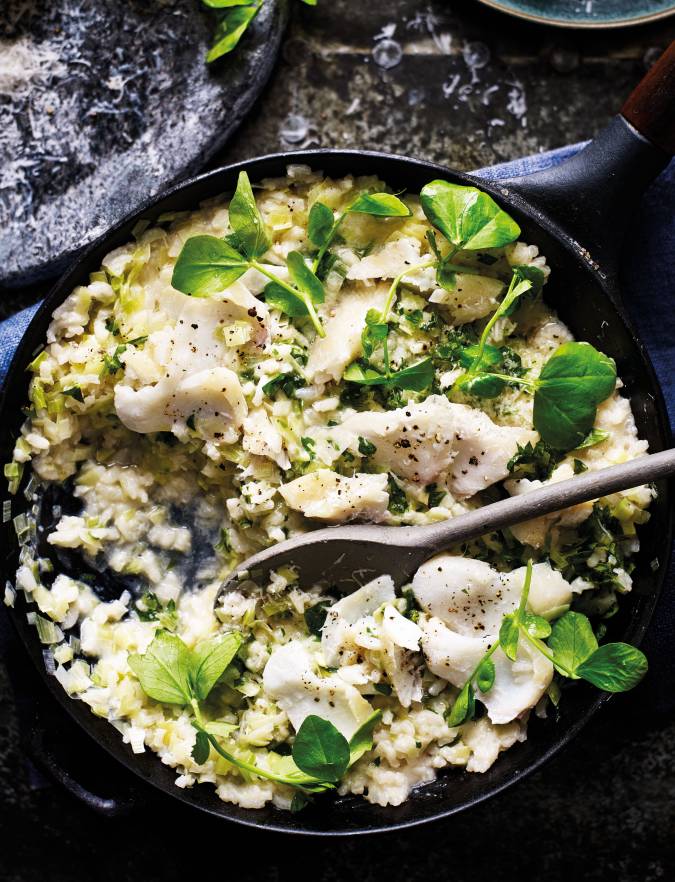 Recipe: Smoked haddock and leek risotto