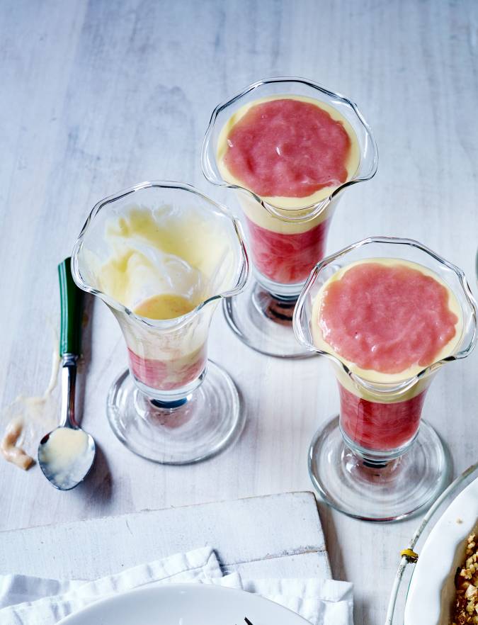 Recipe: Rhubarb and custard jellies