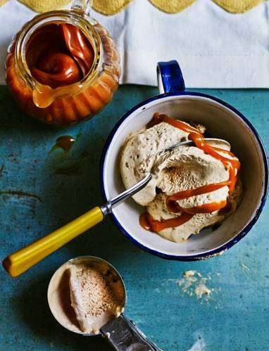 Recipe: Spiced Guinness ice cream with salted caramel drizzle