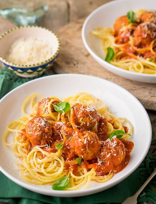 Recipe: Chicken and ricotta meatballs in tomato sauce