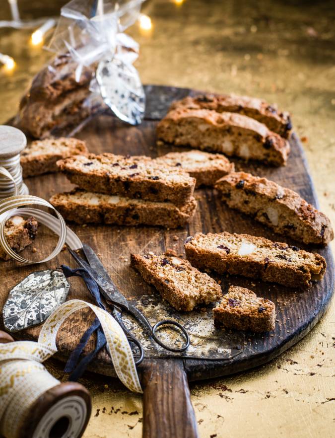 Recipe: Mincemeat, macadamia and cranberry biscotti