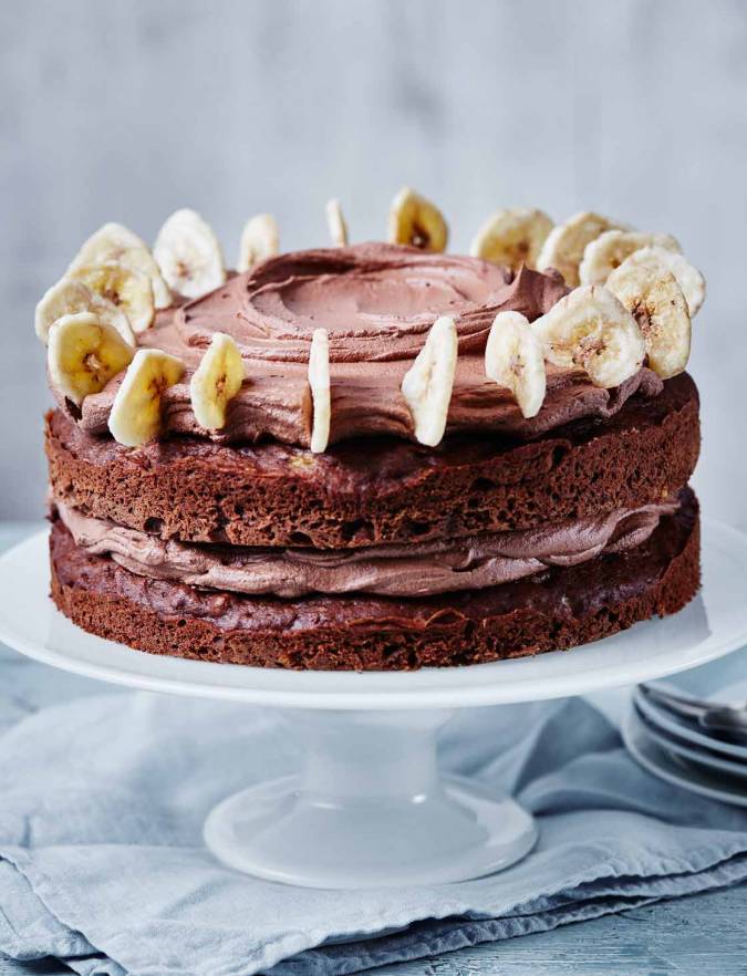 Recipe: Reduced-sugar chocolate and banana cake