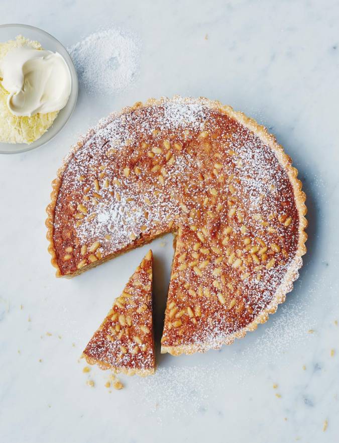Recipe: Honey and pine nut tart