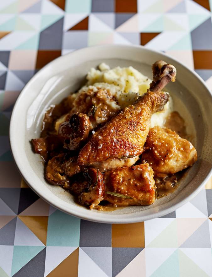 Recipe: Braised chicken with mushrooms