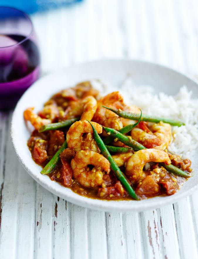 Recipe: Tamarind prawns with cinnamon rice