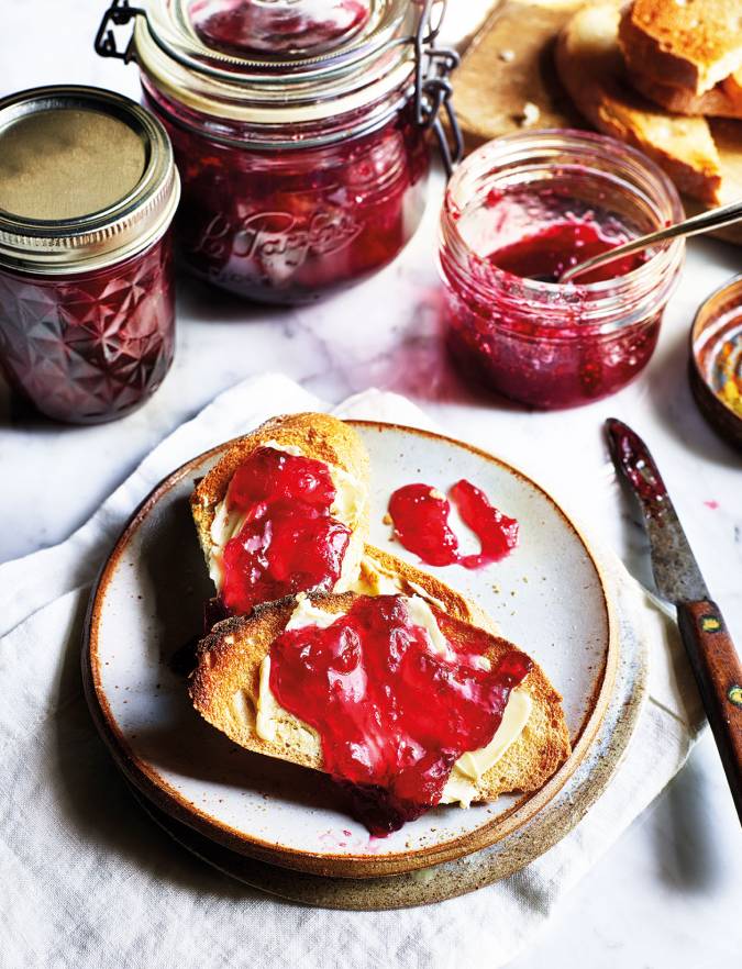 Recipe: Plum and bay jam