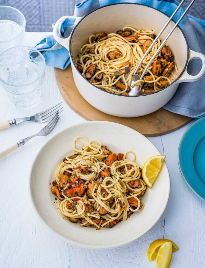 Recipe: Speedy mussel spaghetti