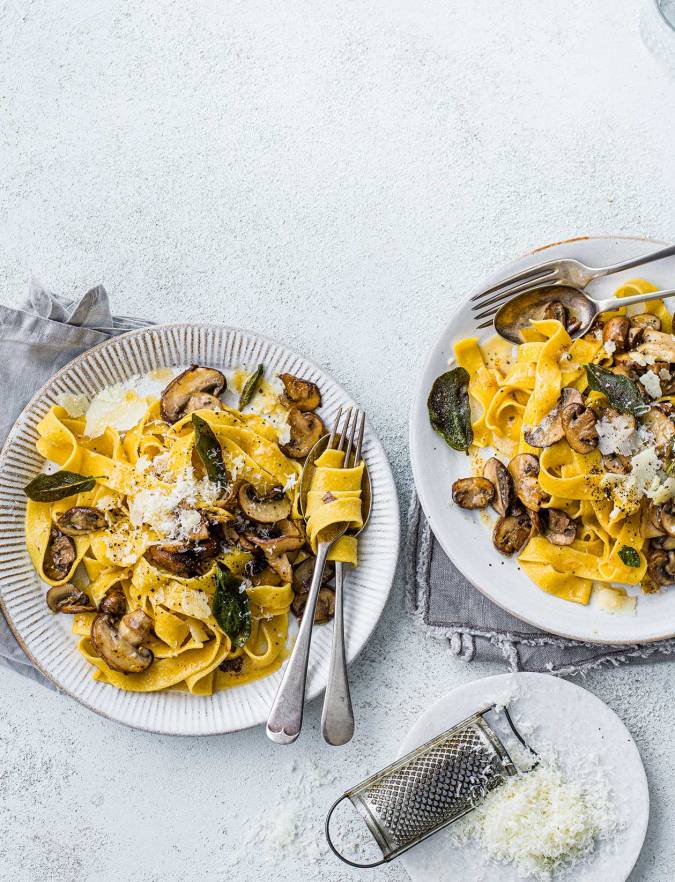 Recipe: Brown butter mushroom and sage pappardelle