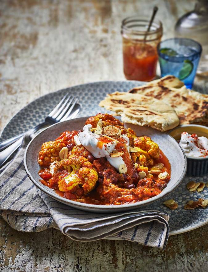 Recipe: Masala cauliflower and aduki bean curry