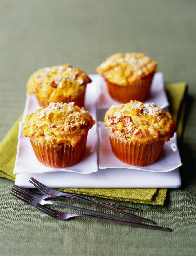 Recipe: Chorizo, sweetcorn and tomato muffins