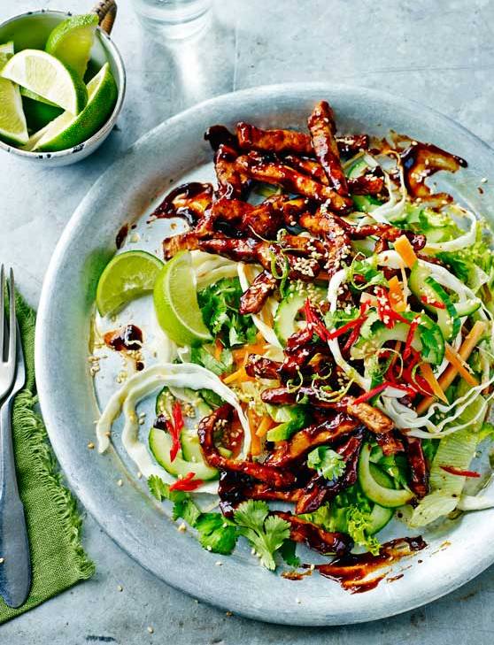 Recipe: Sticky chicken stir-fry with slaw