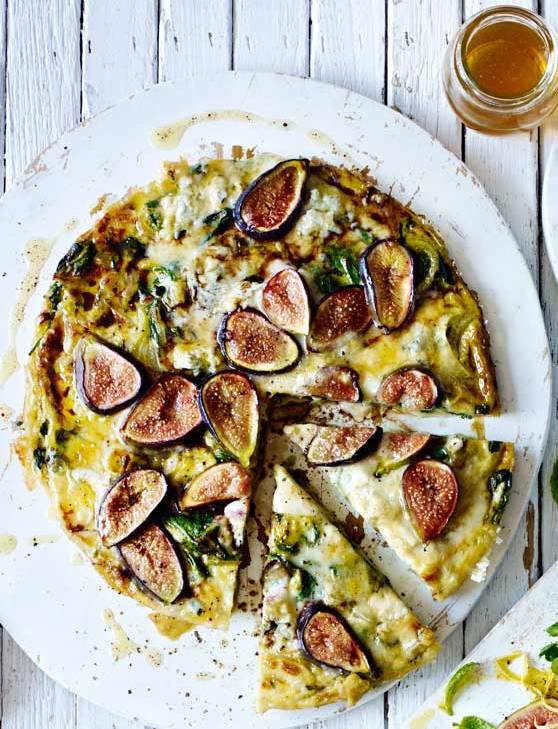 Recipe: Fig, Gorgonzola and thyme frittata