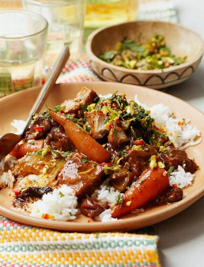 Recipe: Moroccan-spiced fruity pork