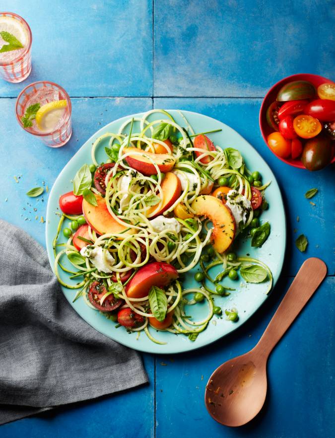 Recipe: Summer garden salad with peaches and mozzarella