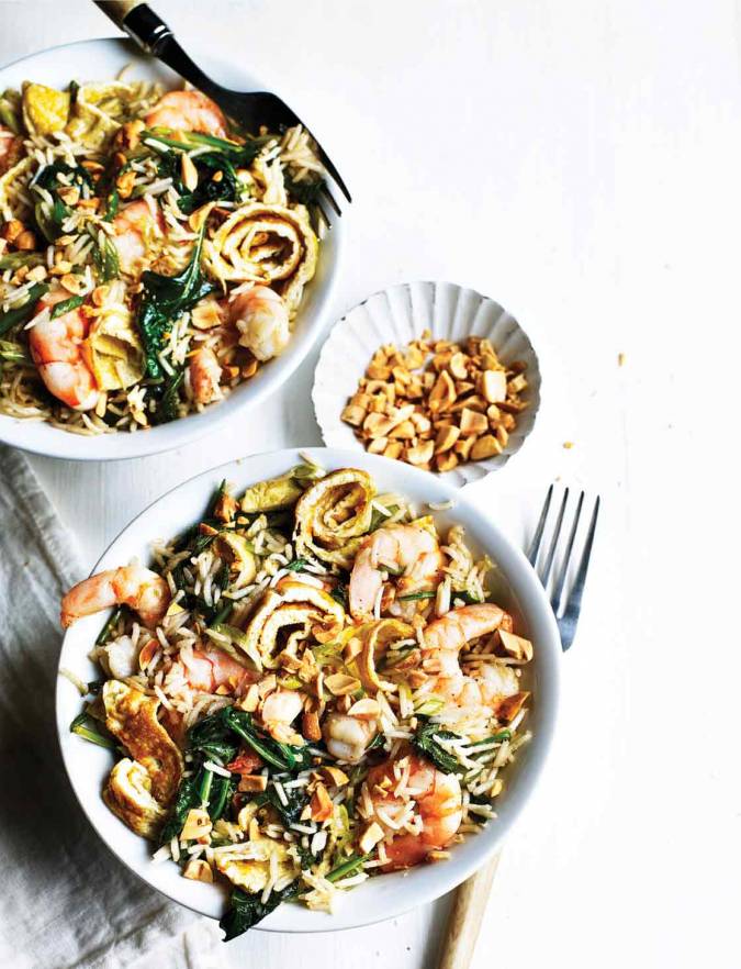 Recipe: Prawn & spinach egg-fried rice