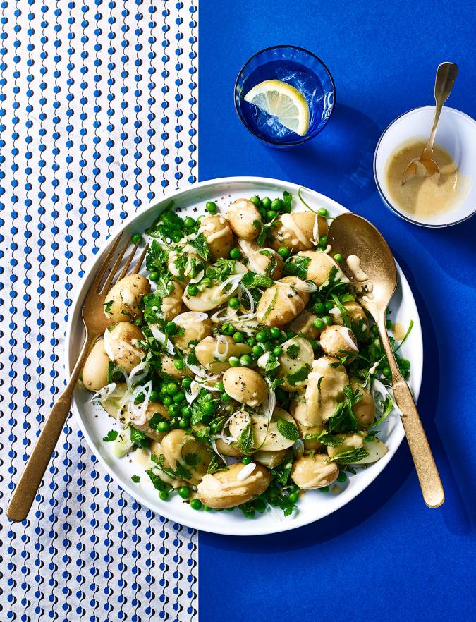 Recipe: Potato and pea salad with herb dressing