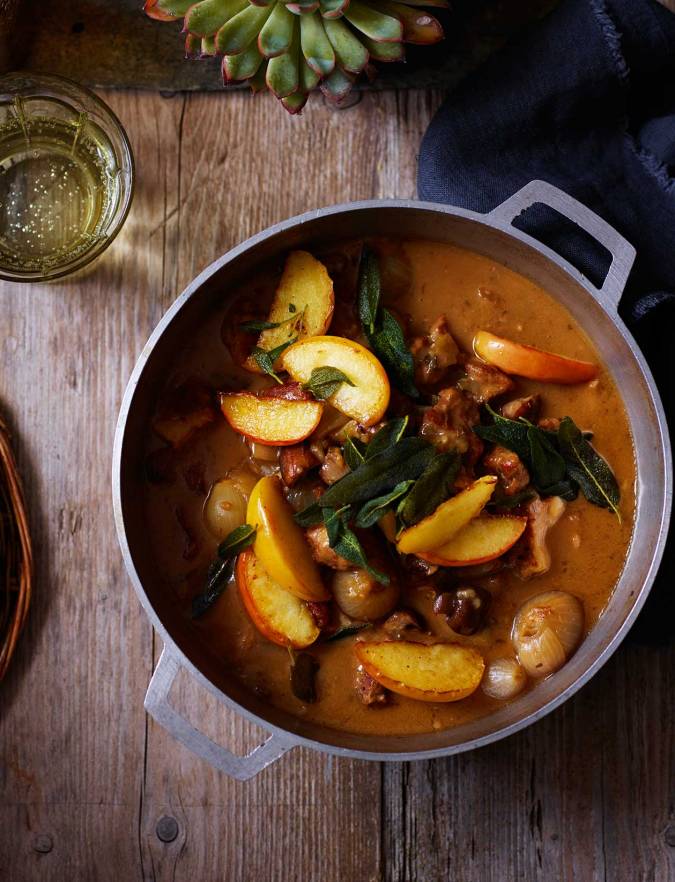 Recipe: Somerset pork with apples and cider