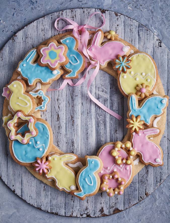 Recipe: Easter biscuit wreath