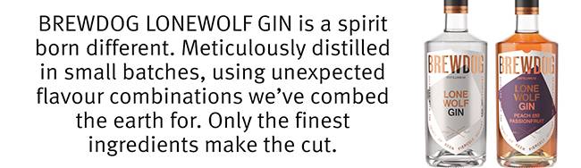 Bloody gin fizz from BrewDog 