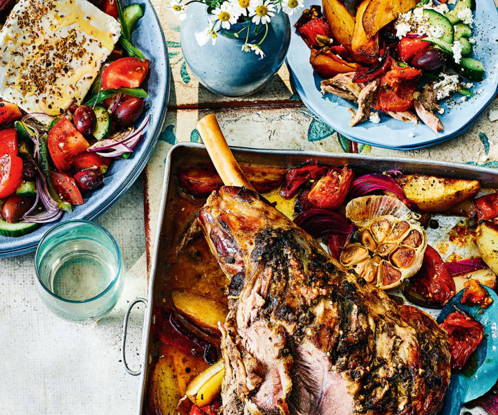 Greek Easter menu serving six