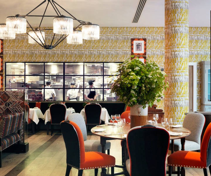 Taking orders: Ham Yard Hotel Restaurant, Soho