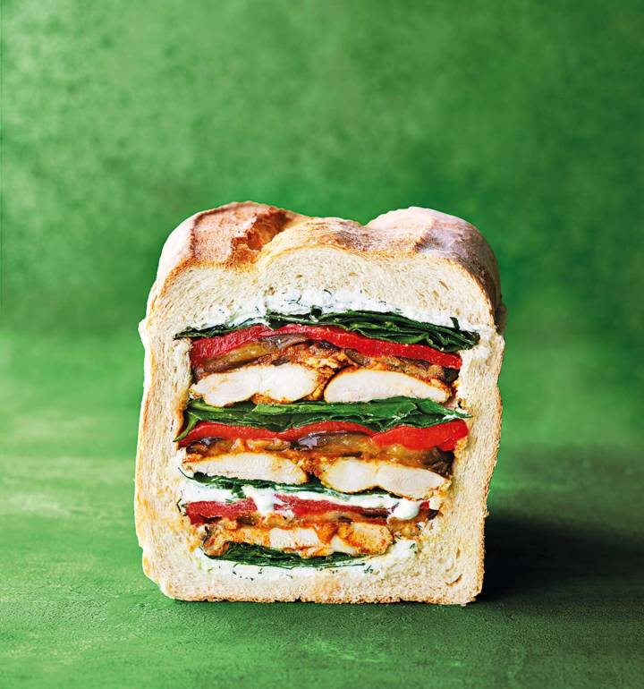 Chicken shawarma picnic loaf