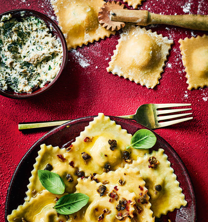 Crab ravioli