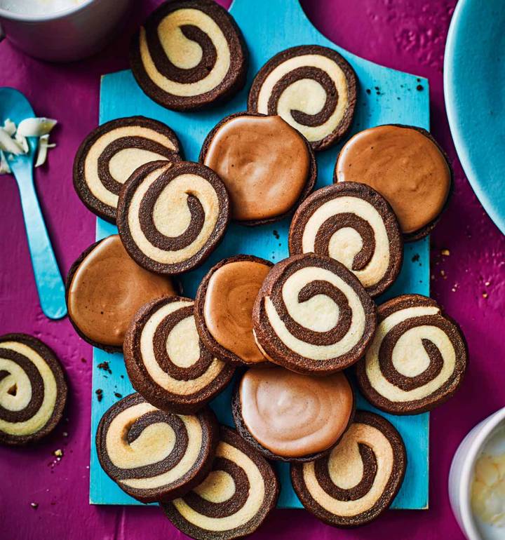 Mocha pinwheels