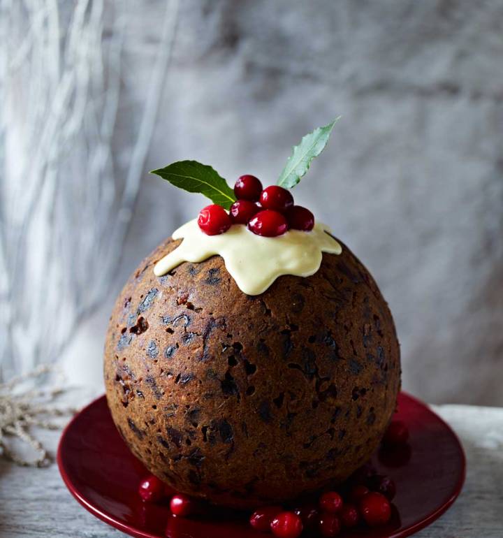 Cranberry gingerbread Christmas pudding with ginger sauce | Sainsbury`s ...