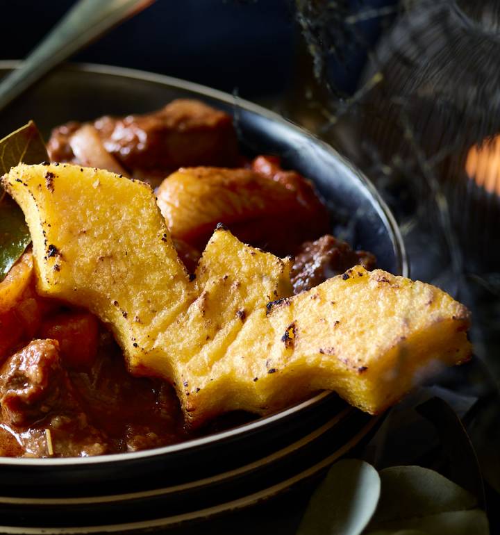 Halloween polenta dippers