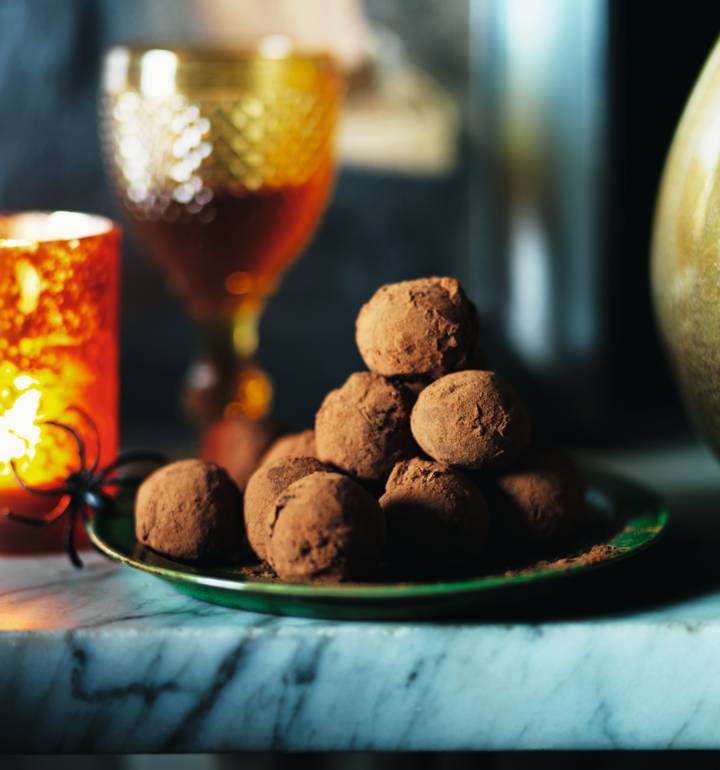 Chilli, ginger and chocolate truffles