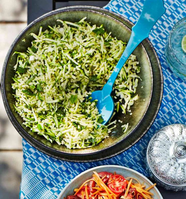 Courgette and bulgur salad