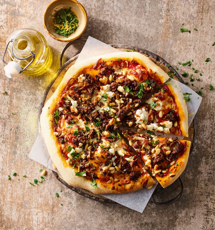 Turkish-style pizza