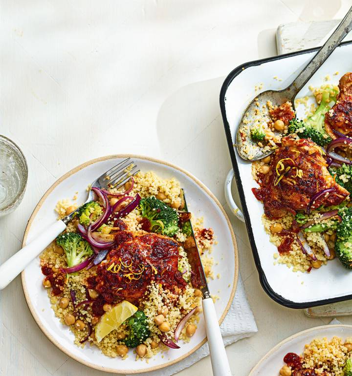 Harissa chicken and couscous