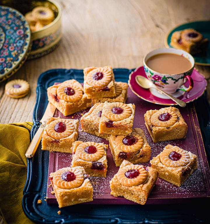 Jammie Dodger blondies