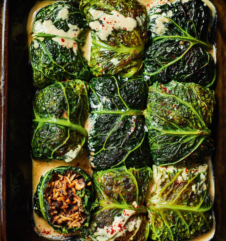 Mushroom cabbage rolls